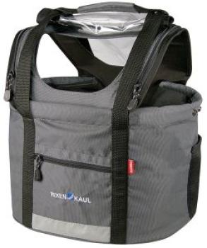 KlickFix Lenkertasche für Hunde Doggy grau ohne Adapter